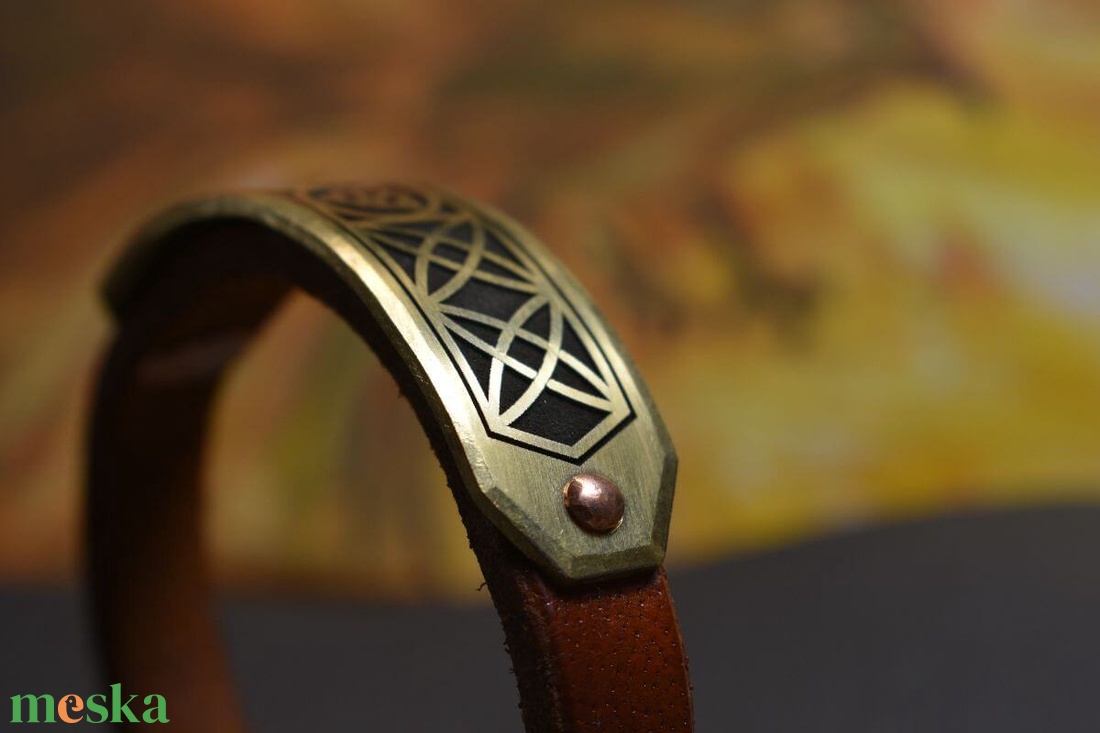 Viking karkötő triquetra motívummal - ékszer - karkötő - karkötő medállal - Meska.hu Viking karkötő triquetra motívummal - ékszer - karkötő - karkötő medállal - Meska.hu