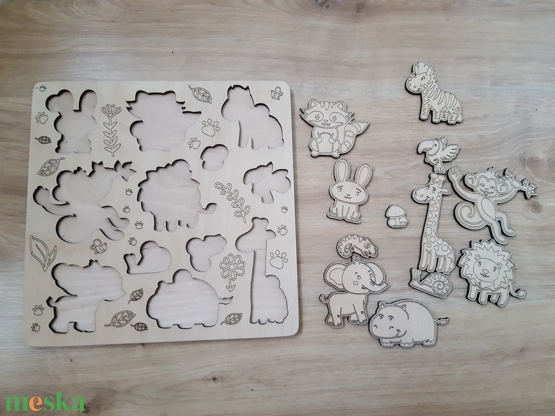 Állatos kirakó fából. - játék & sport - építőjáték - Meska.hu Állatos kirakó fából. - játék & sport - építőjáték - Meska.hu