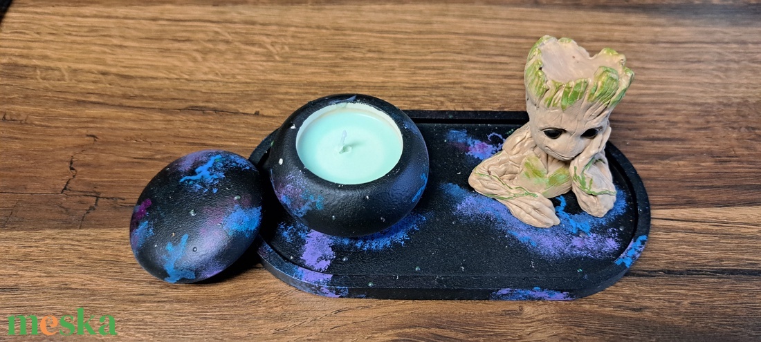 Galaxy Groot Tartó - otthon & életmód - gyertya, illat, aroma - gyertya - Meska.hu