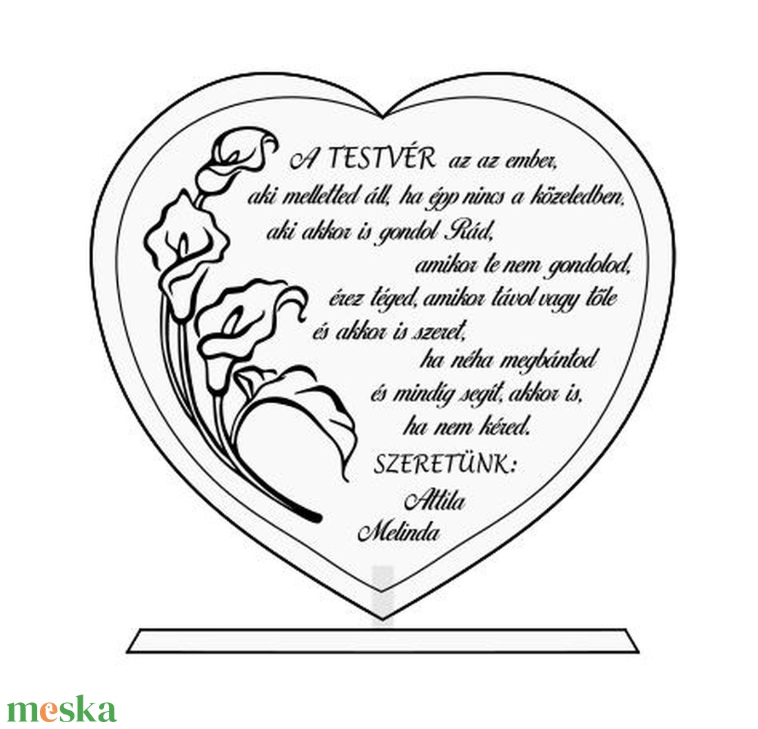 Attila részére - Testvéri szeretet - emlékplakett - otthon & életmód - dekoráció - asztal és polc dekoráció - díszüveg - Meska.hu