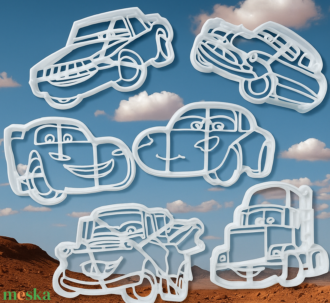 Verdák 6 darabos sütikiszúró szett - otthon & életmód - konyhafelszerelés, tálalás - sütés, főzés - sütikiszúró - Meska.hu