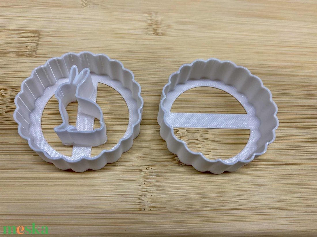 Nyuszis linzer sütikiszúró szett - otthon & életmód - konyhafelszerelés, tálalás - sütés, főzés - sütikiszúró - Meska.hu