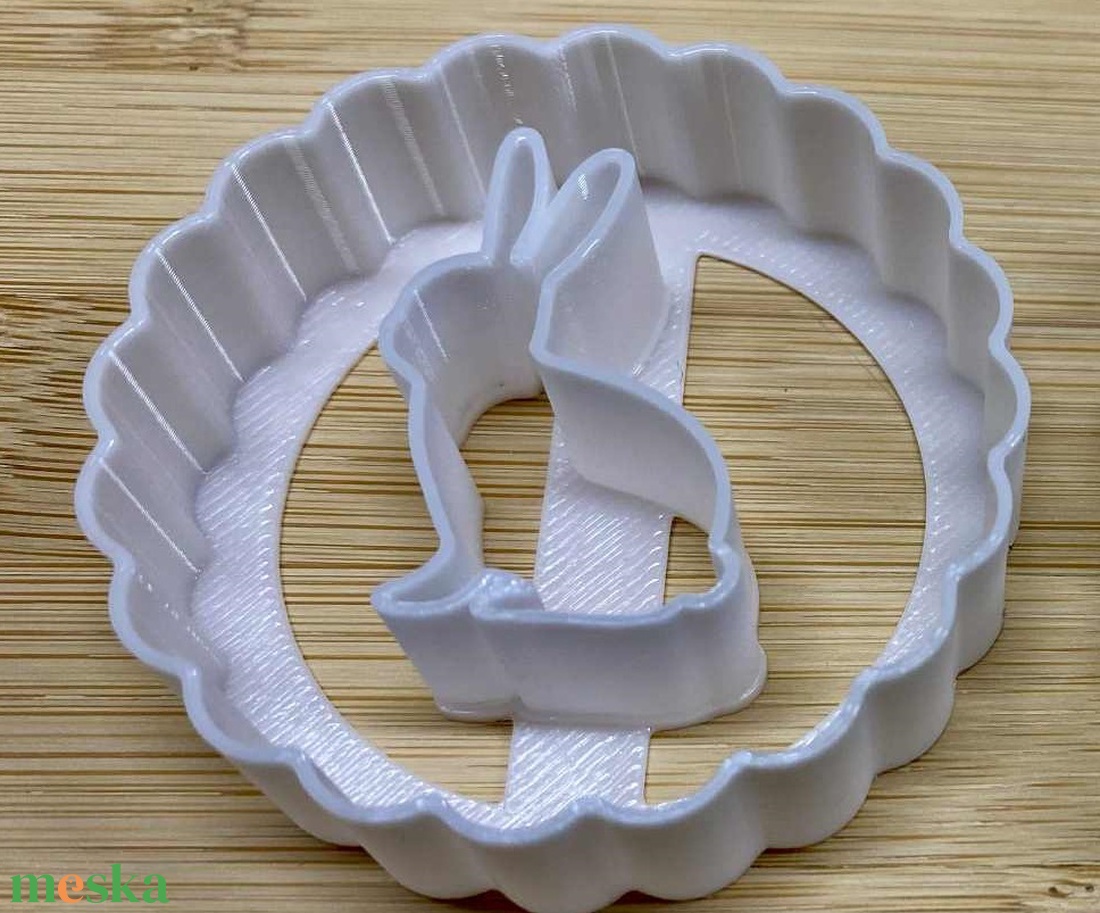 Nyuszis linzer sütikiszúró szett - otthon & életmód - konyhafelszerelés, tálalás - sütés, főzés - sütikiszúró - Meska.hu