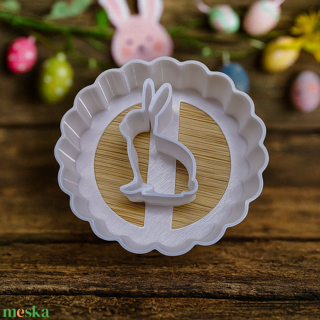 Nyuszis linzer sütikiszúró szett - otthon & életmód - konyhafelszerelés, tálalás - sütés, főzés - sütikiszúró - Meska.hu