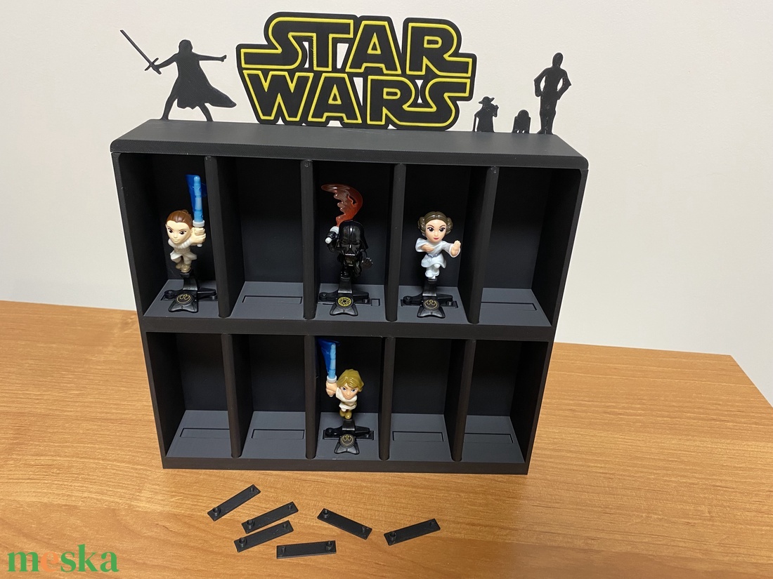 Star Wars gyűjtői polc, Funk figura tartó, kinder meglepetés - otthon & életmód - dekoráció - asztal és polc dekoráció - dekorációs tál, tartó - Meska.hu