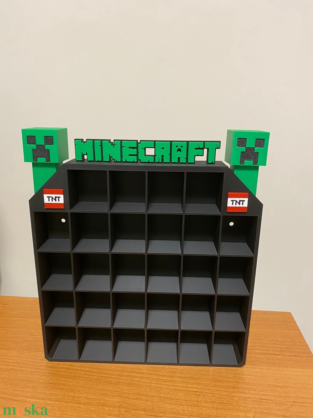 Minecraft Kinder Joy  gyűjtői polc, Funkó figura tartó - otthon & életmód - dekoráció - asztal és polc dekoráció - dekorációs tál, tartó - Meska.hu