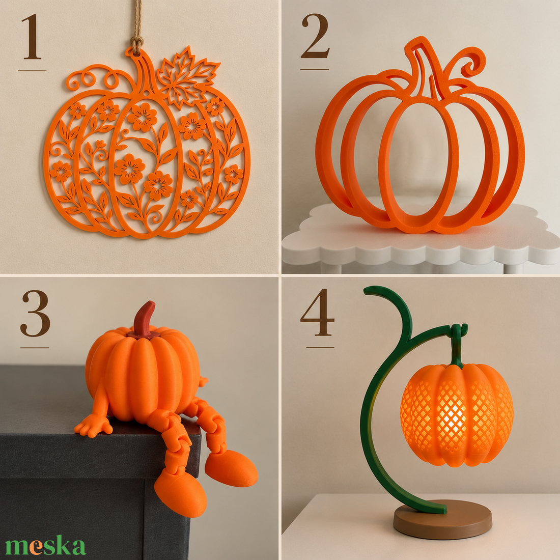 Őszi dekor kezdőszett - otthon & életmód - dekoráció - halloween - halloweeni dekoráció - Meska.hu