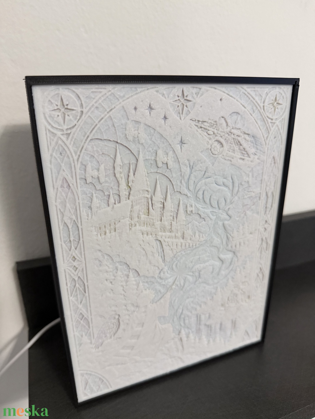 Egyedi lightbox - Harry Potter x Star Wars világ - otthon & életmód - lámpa - hangulatlámpa - Meska.hu