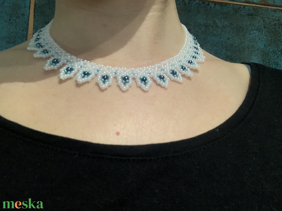 Leveles gyöngy nyaklánc, tászli - ékszer - nyaklánc - gyöngyös nyaklánc - Meska.hu