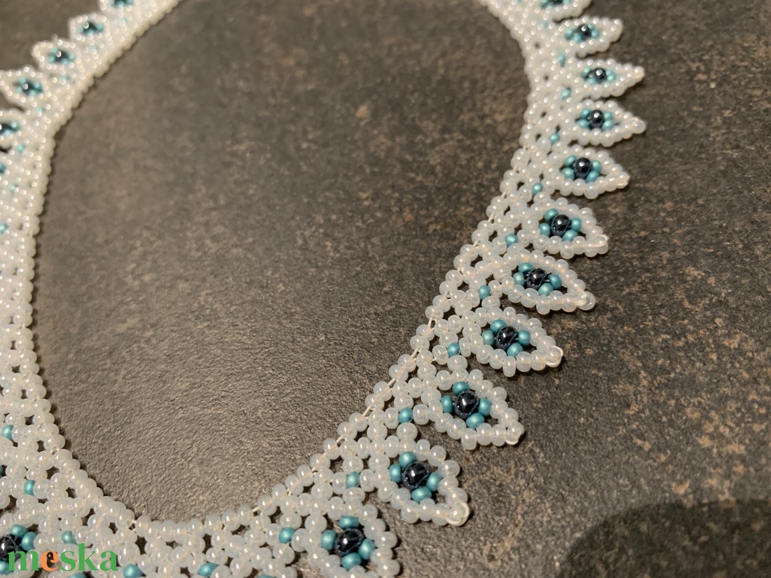 Leveles gyöngy nyaklánc, tászli - ékszer - nyaklánc - gyöngyös nyaklánc - Meska.hu