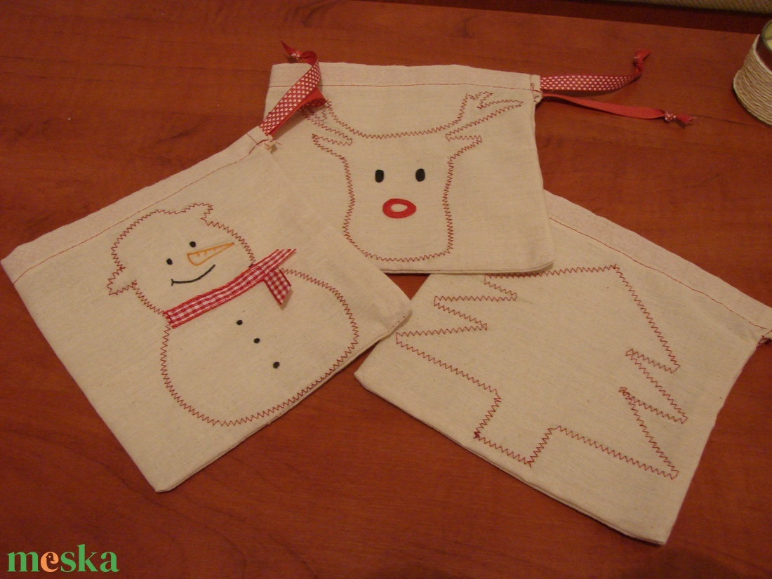 Mikulás zsák - karácsony - mikulás - mikulás zsák - Meska.hu