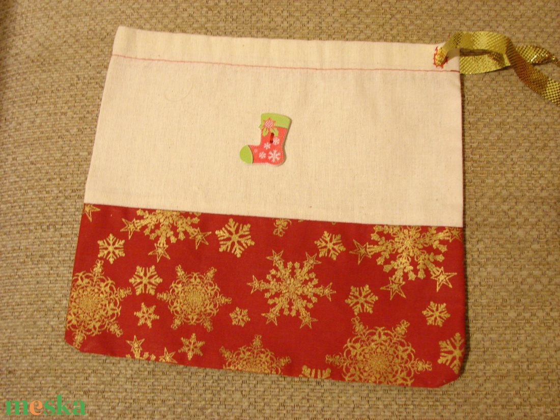 mikulás zsák - karácsony - mikulás - mikulás zsák - Meska.hu