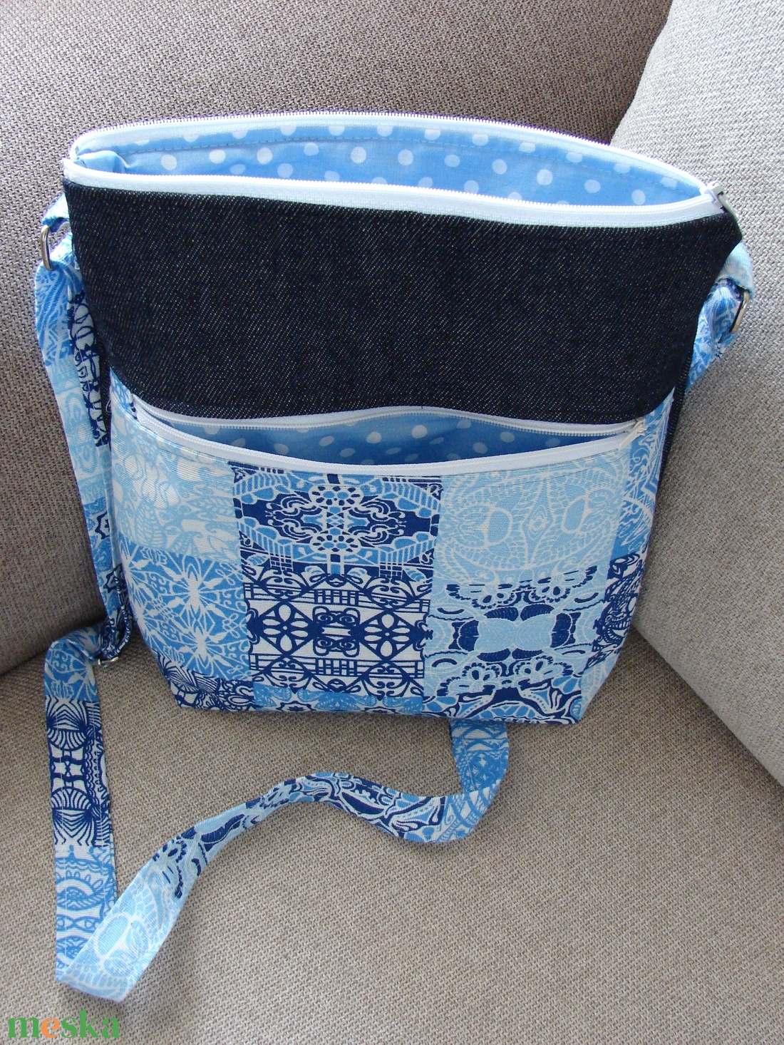 vállon átvethető táska, crossbody táska, válltáska - táska & tok - kézitáska & válltáska - vállon átvethető táska - Meska.hu