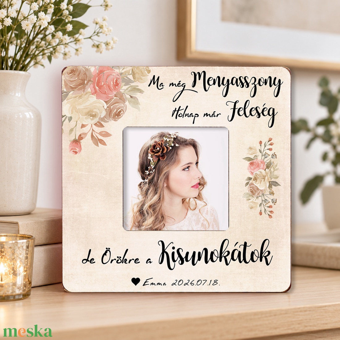 Nagyszülőköszöntő képkeret esküvőre � Esküvői köszönetajándék nagyszülőknek - Köszönőajándék Mama / Papa részére - esküvő - emlék & ajándék - köszönőajándék - Meska.hu
