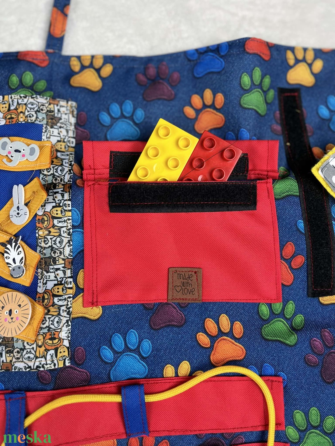 Matató fal  - játék & sport - készségfejlesztő és logikai játék - montessori szivárvány, waldorf játékok - Meska.hu