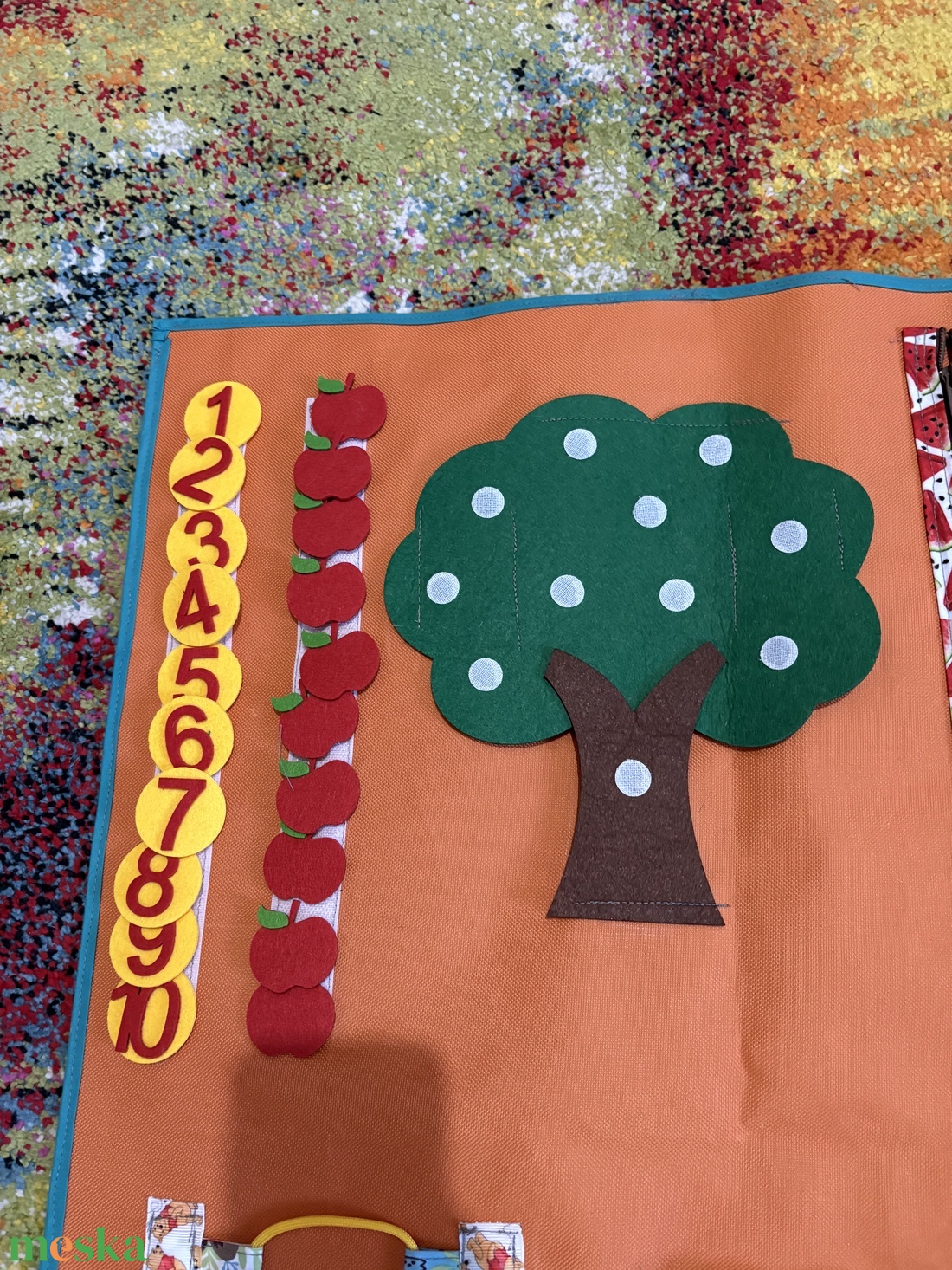 Számolást tanító szenzoros foglalkoztató tábla  - játék & sport - készségfejlesztő és logikai játék - oktató játékok - Meska.hu