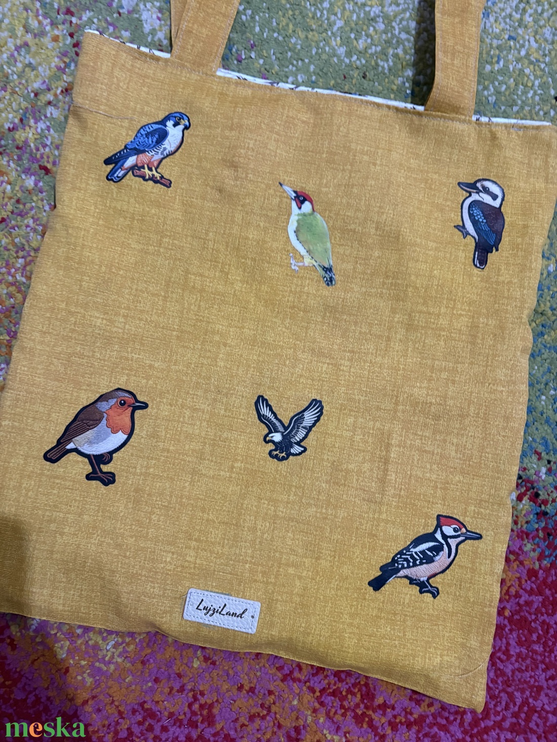 Kézzel készült, kifordítható  vászontáska � LujziLand  - táska & tok - bevásárlás & shopper táska - shopper, textiltáska, szatyor - Meska.hu