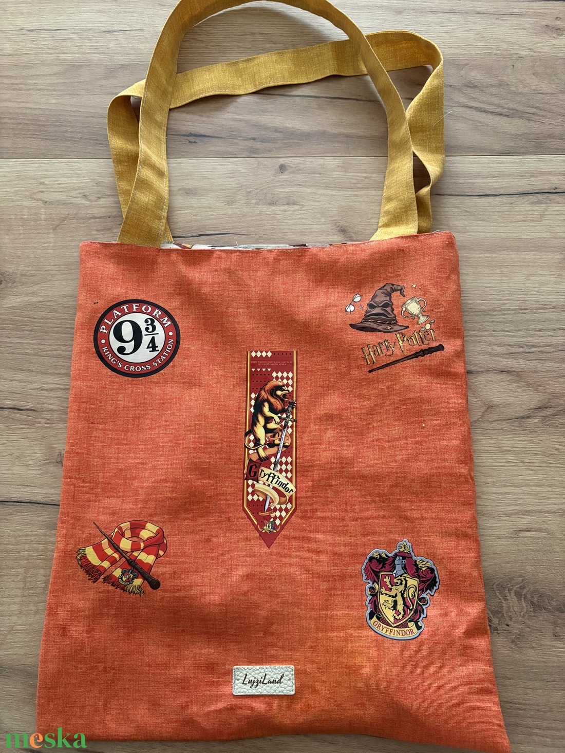 Kifordítható, kétoldalas Harry Potter ihlette vászontáska ��  - táska & tok - bevásárlás & shopper táska - shopper, textiltáska, szatyor - Meska.hu