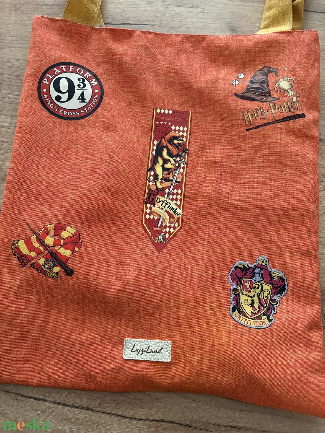 Kifordítható, kétoldalas Harry Potter ihlette vászontáska ��  - táska & tok - bevásárlás & shopper táska - shopper, textiltáska, szatyor - Meska.hu