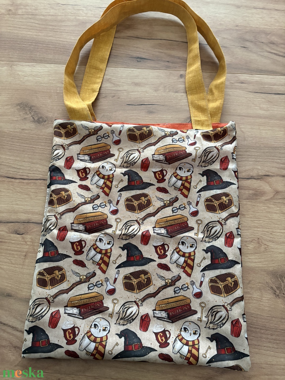 Kifordítható, kétoldalas Harry Potter ihlette vászontáska ��  - táska & tok - bevásárlás & shopper táska - shopper, textiltáska, szatyor - Meska.hu
