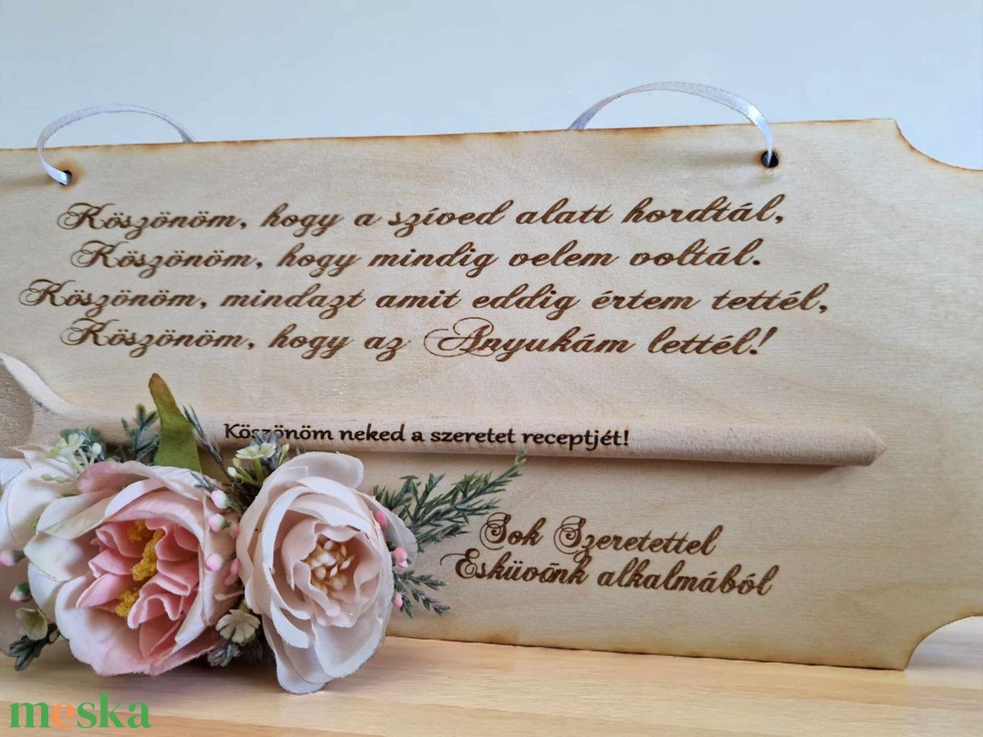 Esküvői Szülőköszöntő Gravírozott Tábla Fakanállal - esküvő - emlék & ajándék - szülőköszöntő ajándék - Meska.hu Esküvői Szülőköszöntő Gravírozott Tábla Fakanállal - esküvő - emlék & ajándék - szülőköszöntő ajándék - Meska.hu
