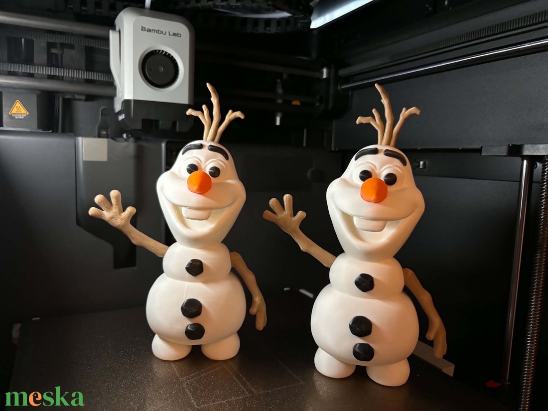 Olaf 3D figura - otthon & életmód - dekoráció - asztal és polc dekoráció - asztaldísz - Meska.hu