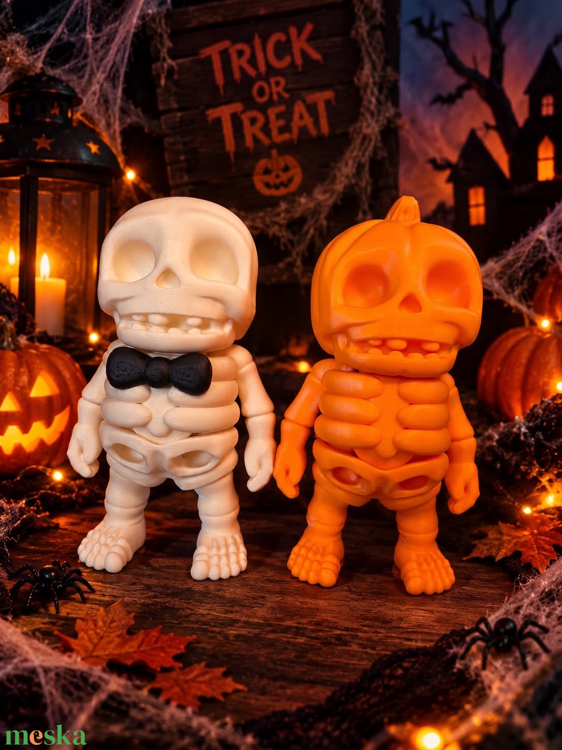 Halloweeni Csontváz - otthon & életmód - dekoráció - halloween - halloweeni asztaldísz - Meska.hu