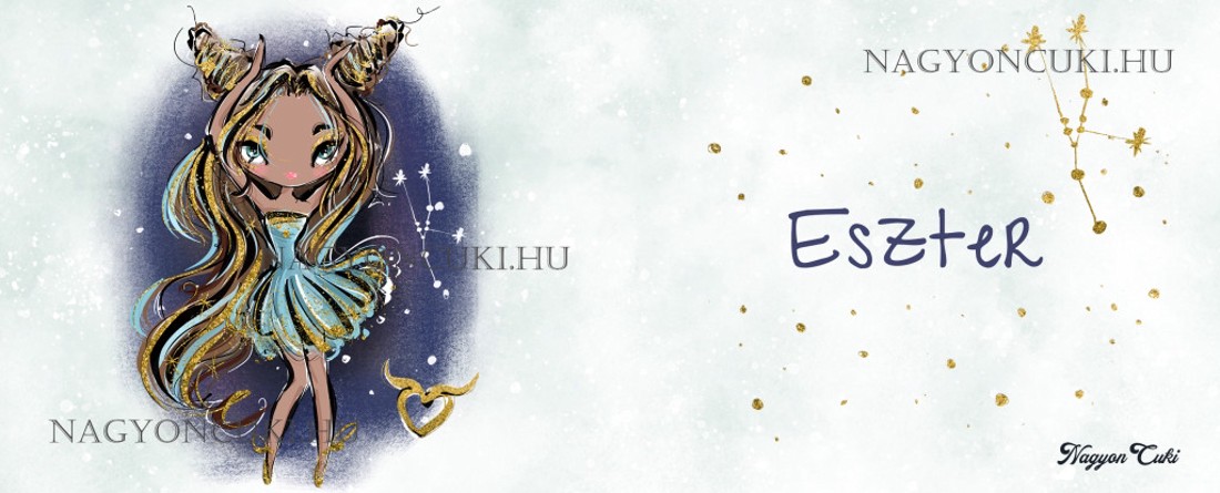 Személyre szabható - Barna hajú Csini Bika lány mintás bögre - otthon & életmód - konyhafelszerelés, tálalás - tálalás - bögre & csésze - Meska.hu