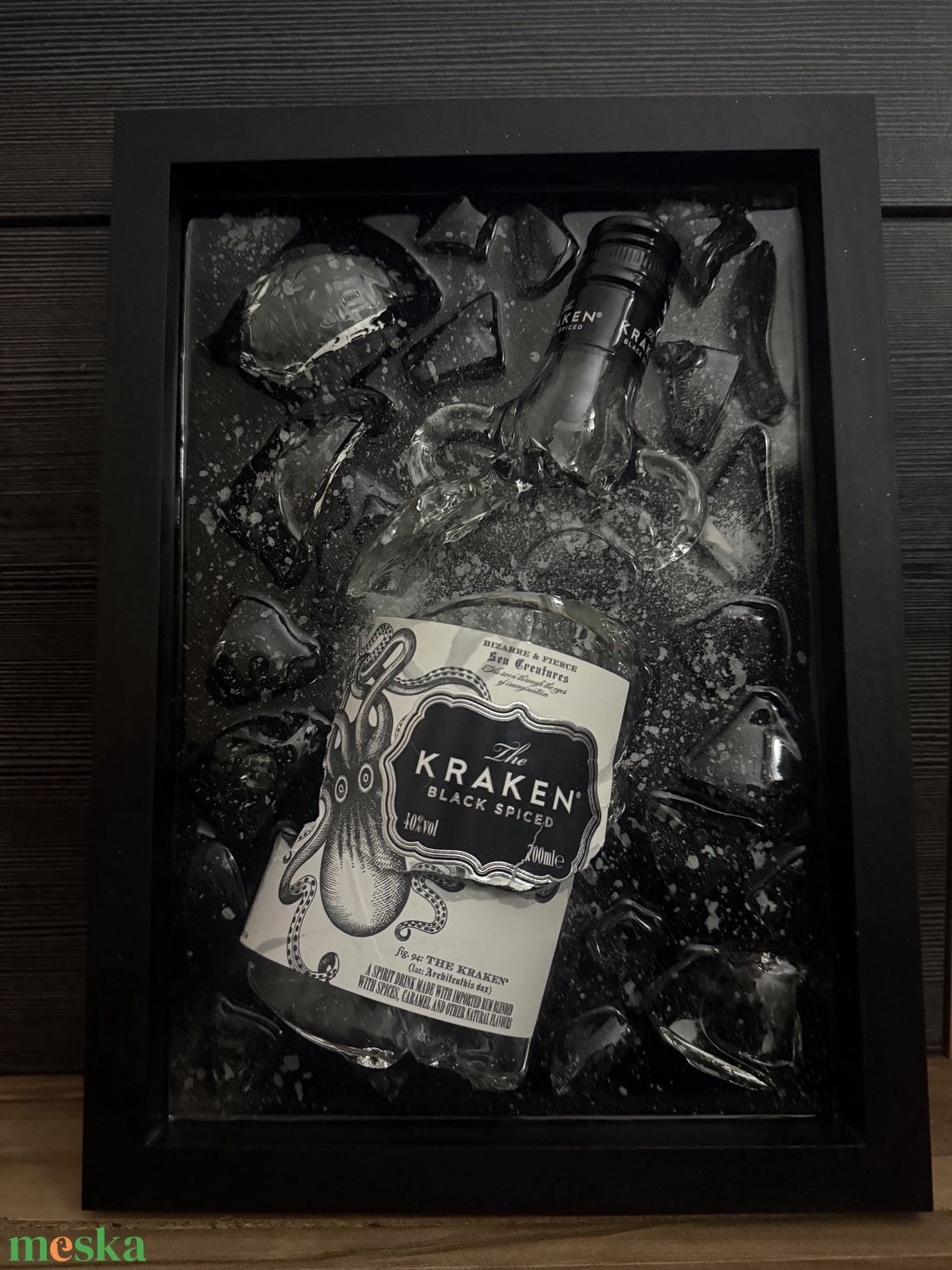 Kraken rum epoxy képkeret - otthon & életmód - dekoráció - kép & falikép - képkeret - Meska.hu