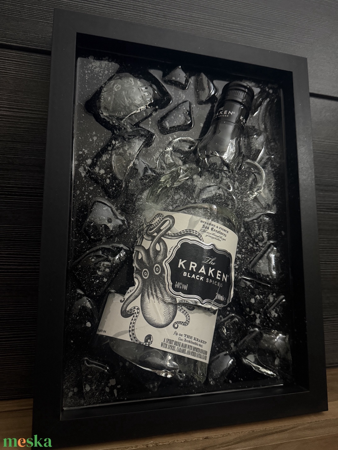 Kraken rum epoxy képkeret - otthon & életmód - dekoráció - kép & falikép - képkeret - Meska.hu