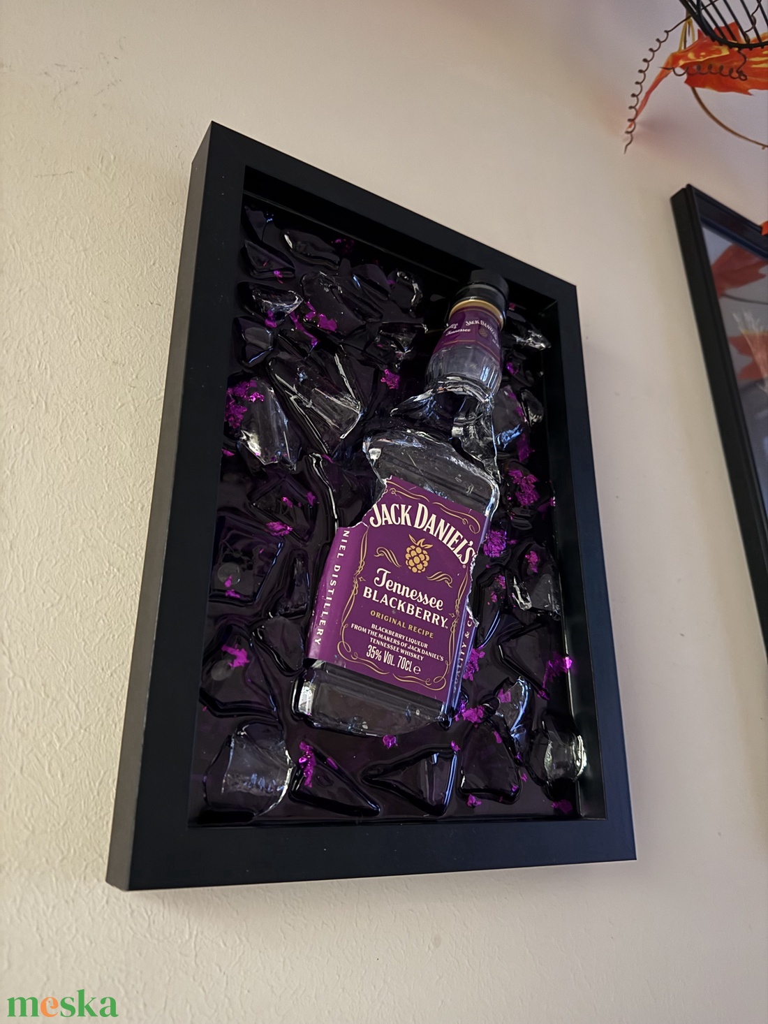Jack Daniel�s Epoxy képkeret - otthon & életmód - dekoráció - kép & falikép - üvegkép - Meska.hu