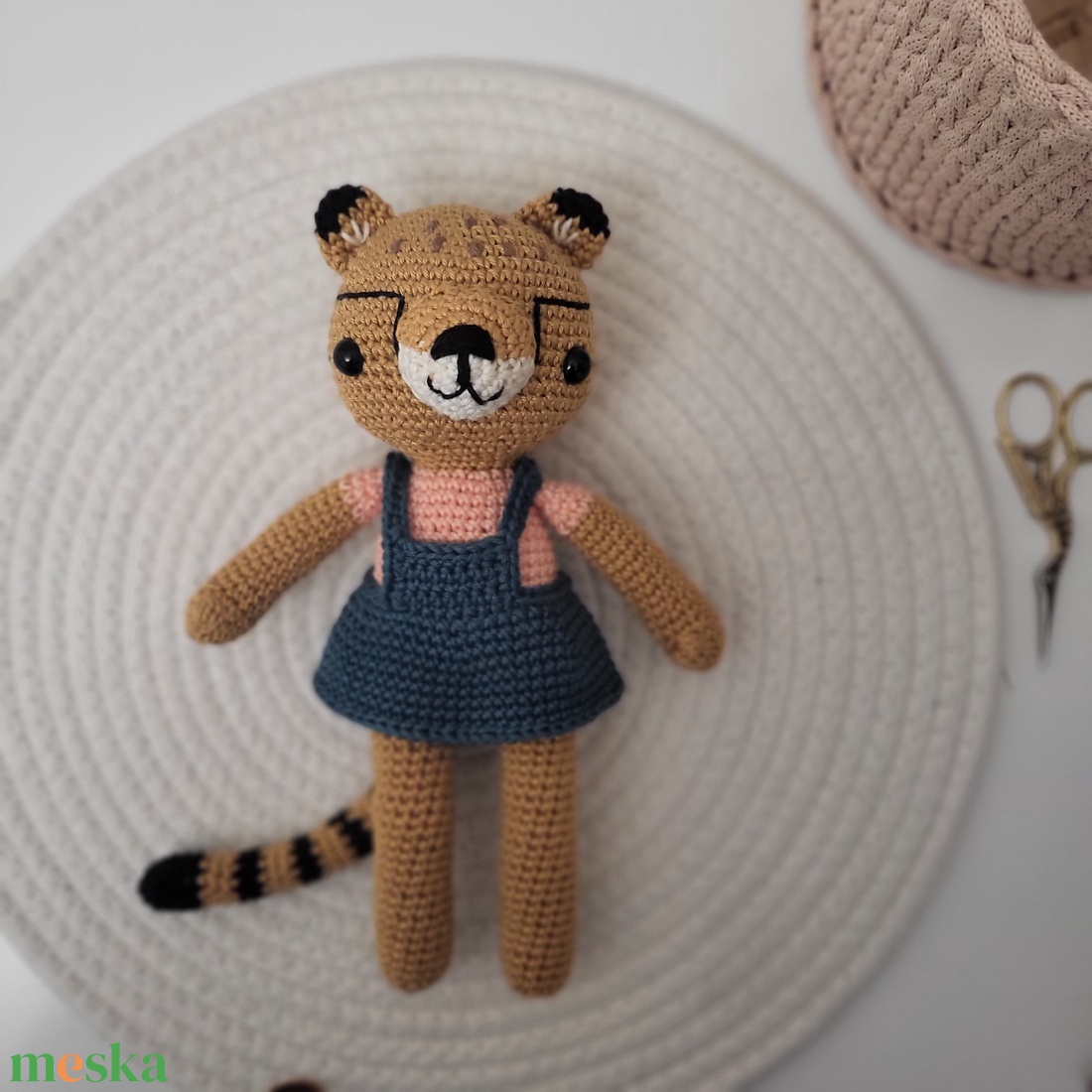 Horgolt Amigurumi Gepárd - játék & sport - plüssállat & játékfigura - más figura - Meska.hu