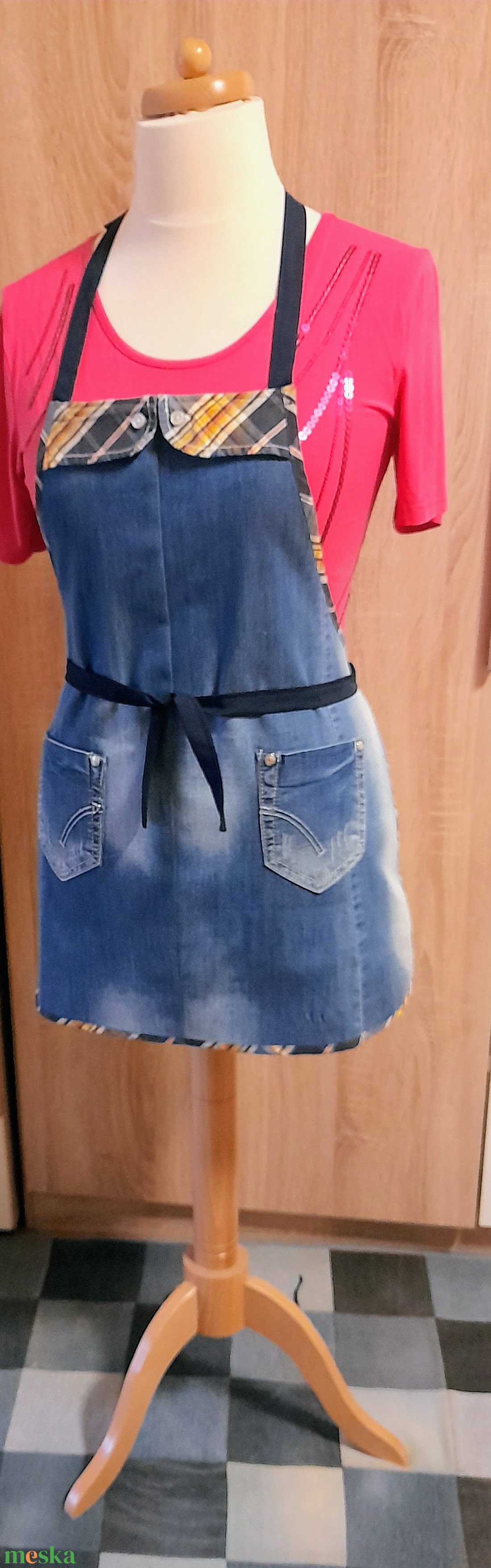 Női farmer kötény - otthon & életmód - konyhafelszerelés, tálalás - konyhai textil - kötény - Meska.hu Női farmer kötény - otthon & életmód - konyhafelszerelés, tálalás - konyhai textil - kötény - Meska.hu