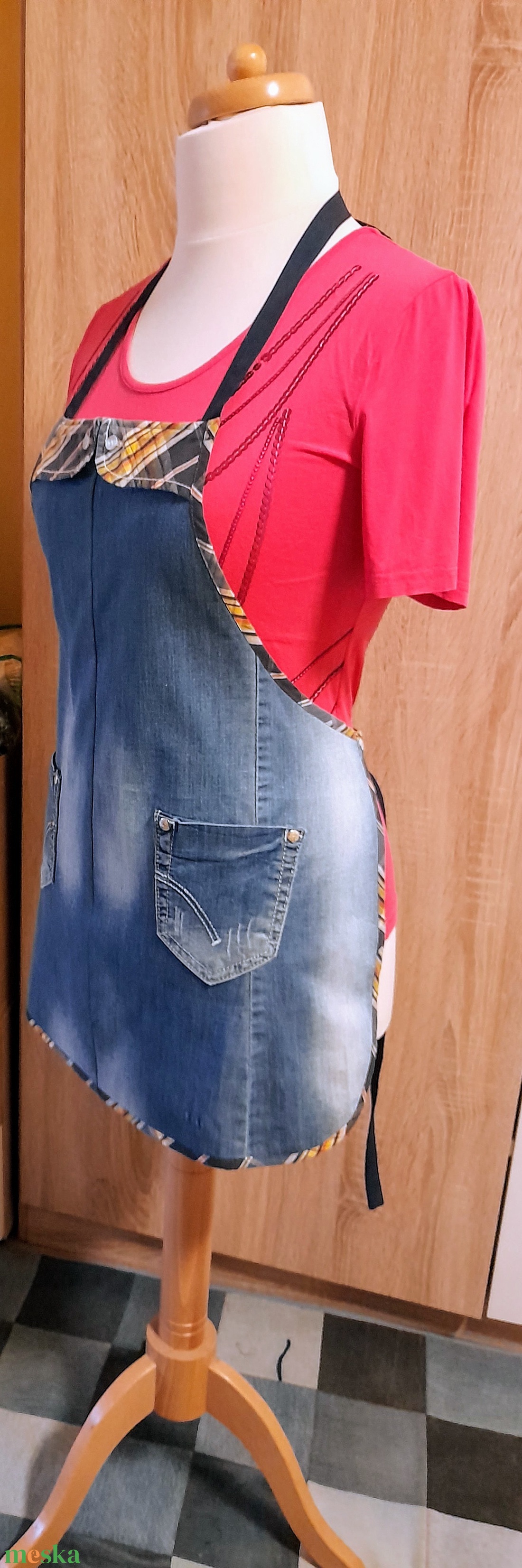 Női farmer kötény - otthon & életmód - konyhafelszerelés, tálalás - konyhai textil - kötény - Meska.hu Női farmer kötény - otthon & életmód - konyhafelszerelés, tálalás - konyhai textil - kötény - Meska.hu