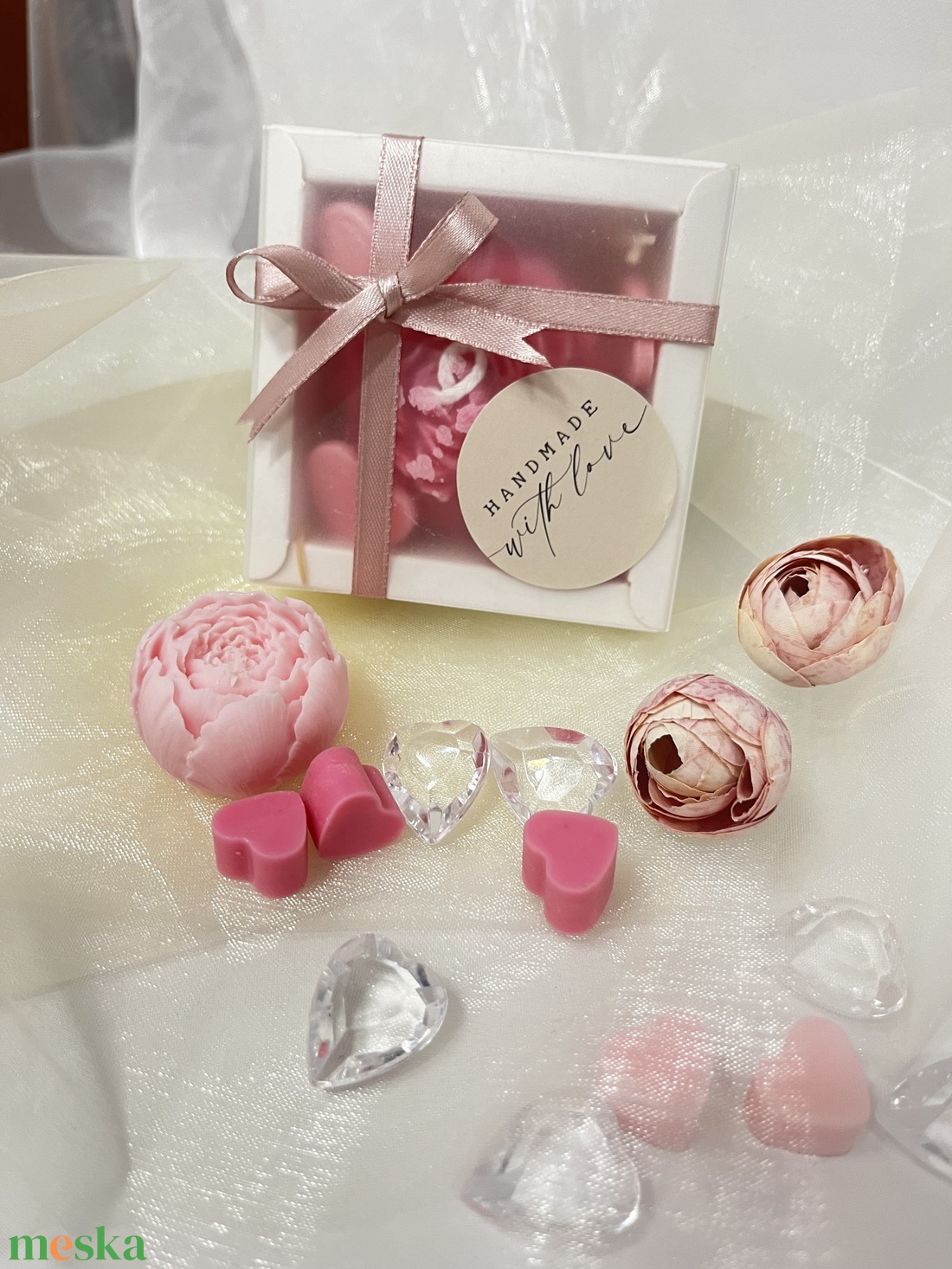 Szójaviasz bazsarózsa illatviasz / gyertya - otthon & életmód - gyertya, illat, aroma - gyertya - Meska.hu