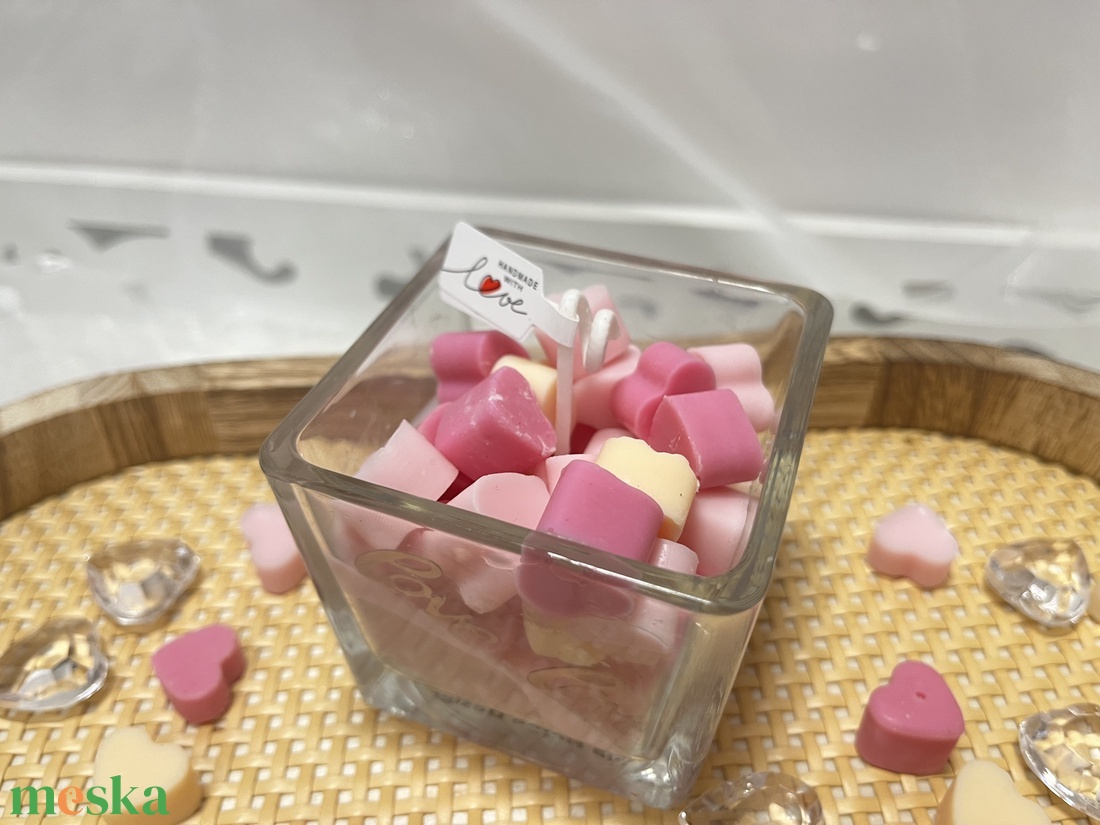 Szerelem 2 az 1-ben szójaviasz gyertya - otthon & életmód - gyertya, illat, aroma - gyertya - Meska.hu