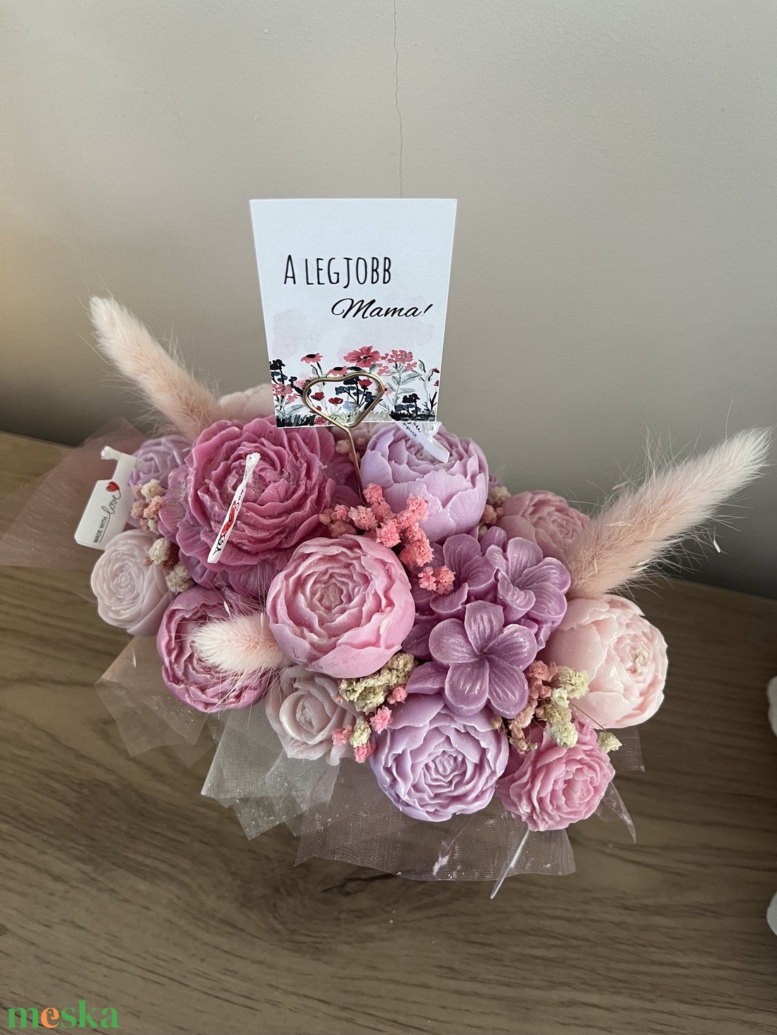 Illatviasz virág box Anyáknapjára, születésnapra szójaviaszból - otthon & életmód - gyertya, illat, aroma - illatviasz - Meska.hu