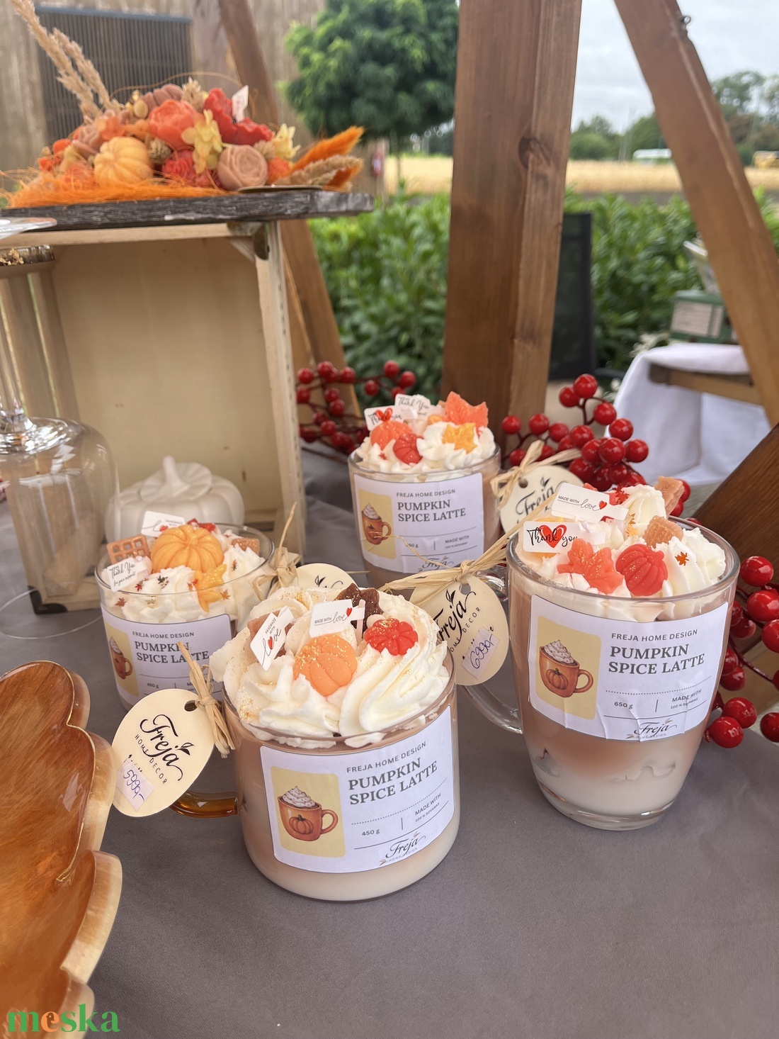 Pumpkin Spice Latte szójaviasz gyertya - otthon & életmód - gyertya, illat, aroma - gyertya - Meska.hu