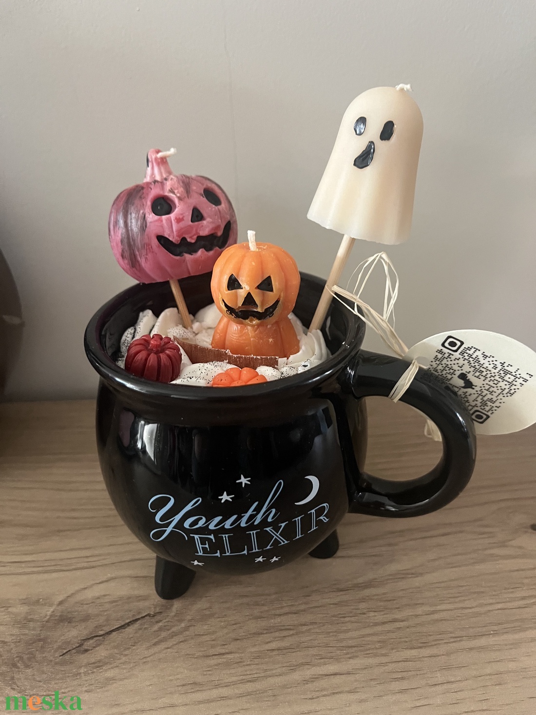 Boszorkányüst - Halloween szójaviasz gyertya - otthon & életmód - gyertya, illat, aroma - gyertya - Meska.hu