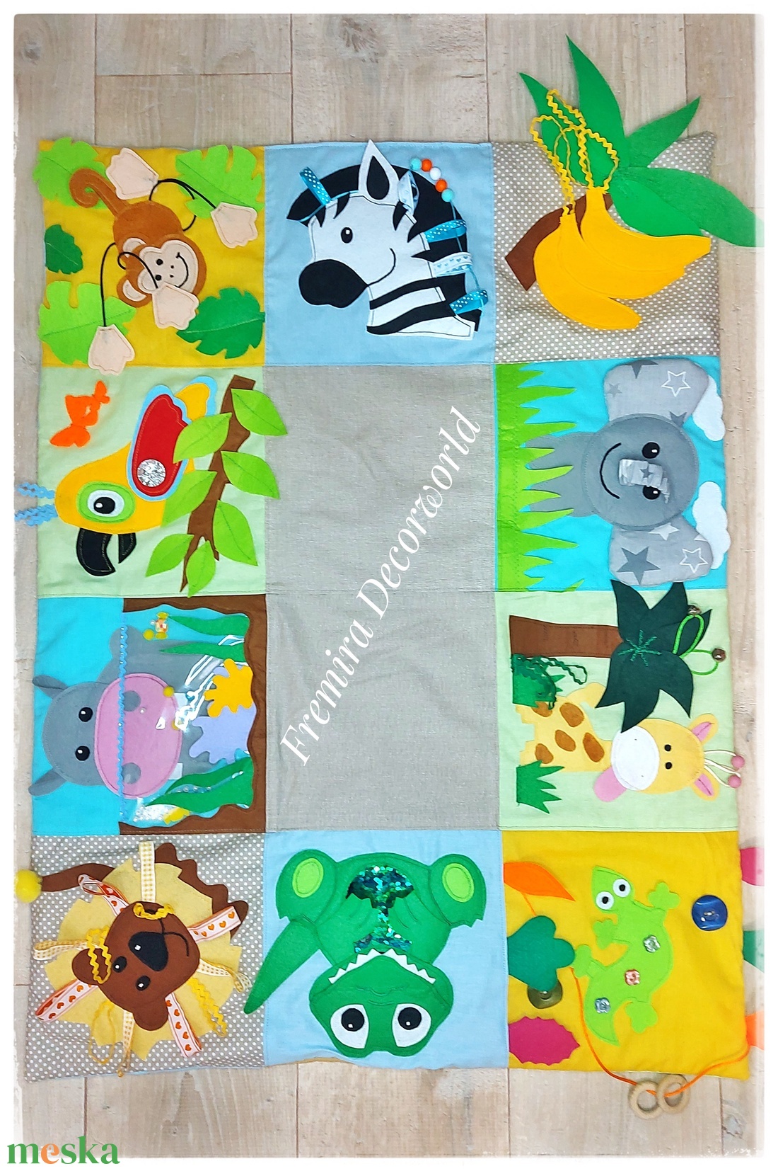 Matatószőnyeg 80x60cm - játék & sport - 3 éves kor alattiaknak - játszószőnyeg - Meska.hu