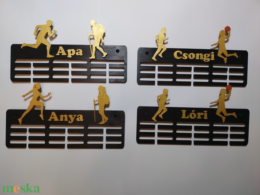 Névreszóló éremtartó, minden sporthoz - otthon & életmód - dekoráció - fali és függő dekoráció - falra akasztható dekor - Meska.hu
