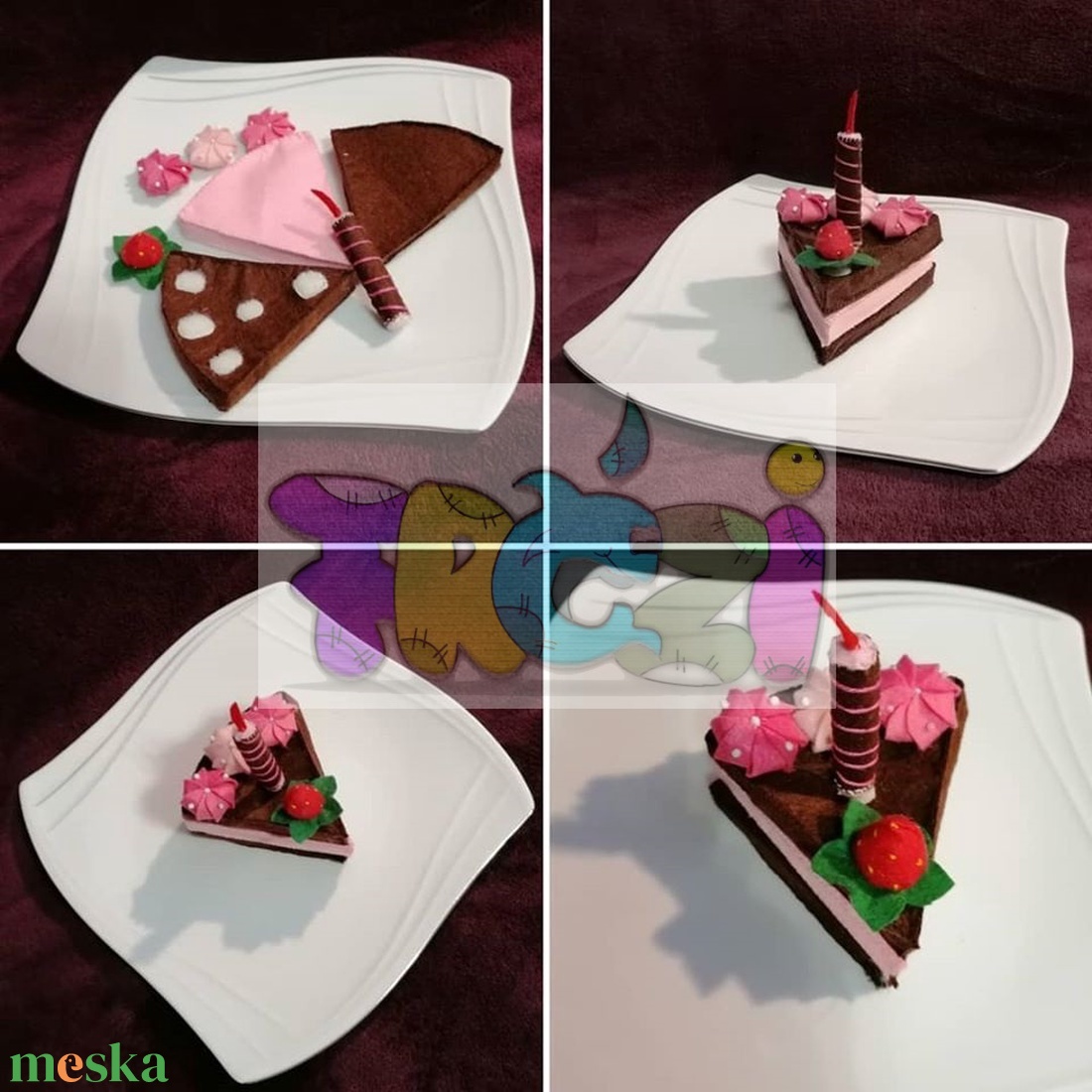 filc-süti tortaszelet - játék & sport - szerepjáték - Meska.hu filc-süti tortaszelet - játék & sport - szerepjáték - Meska.hu