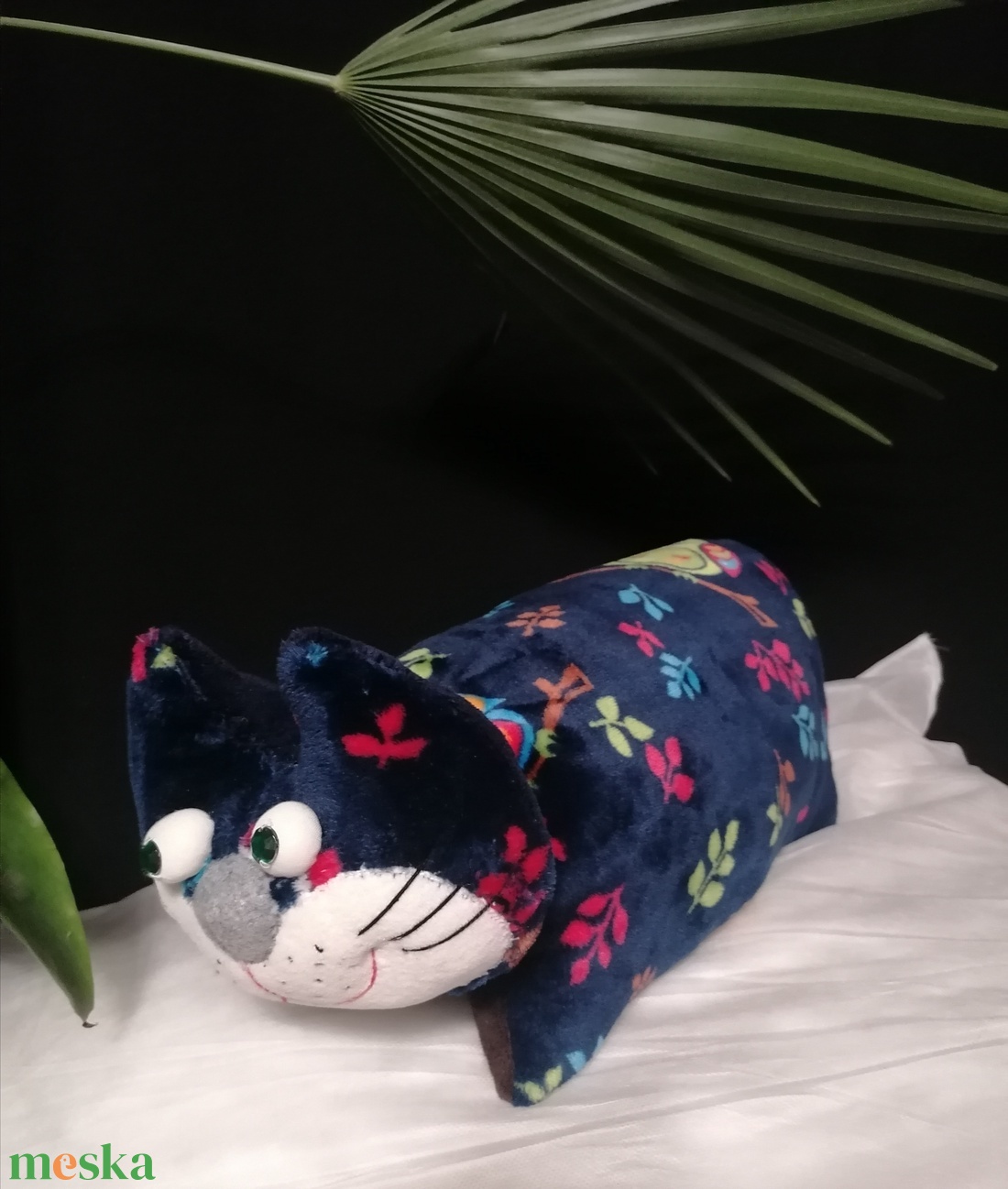  cuki cicás párna pihe-puha  - otthon & életmód - lakástextil - párna & párnahuzat - Meska.hu