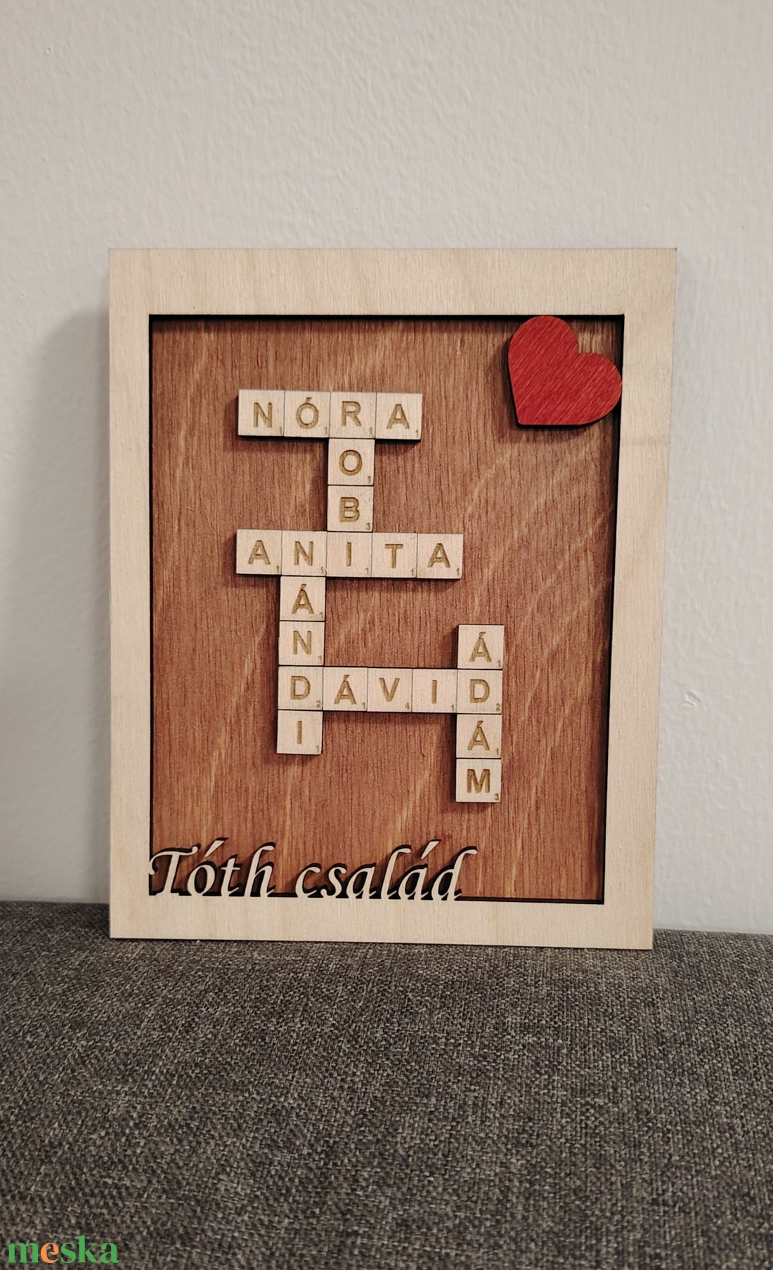 Scrabble Családi Kirakó  - kellékek & szerszámok - dekorációs kellékek - egyéb kellékek - Meska.hu