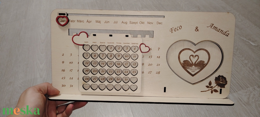 Örök naptár  - otthon & életmód - dekoráció - fali és függő dekoráció - falinaptár & öröknaptár - Meska.hu