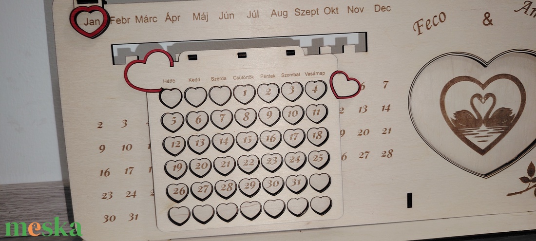 Örök naptár  - otthon & életmód - dekoráció - fali és függő dekoráció - falinaptár & öröknaptár - Meska.hu