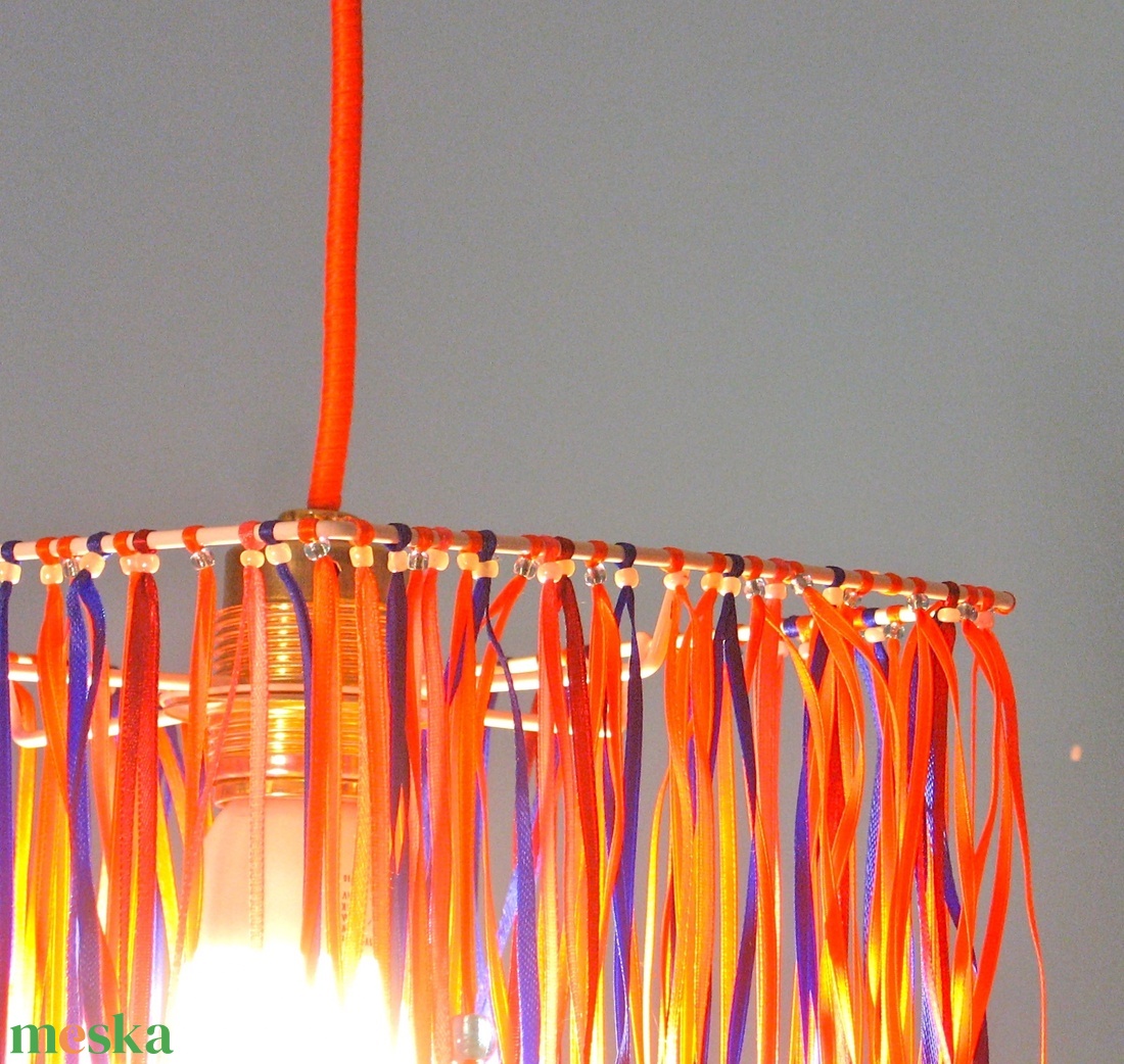 Szatén mennyezeti lámpa - otthon & életmód - lámpa - fali & mennyezeti lámpa - Meska.hu