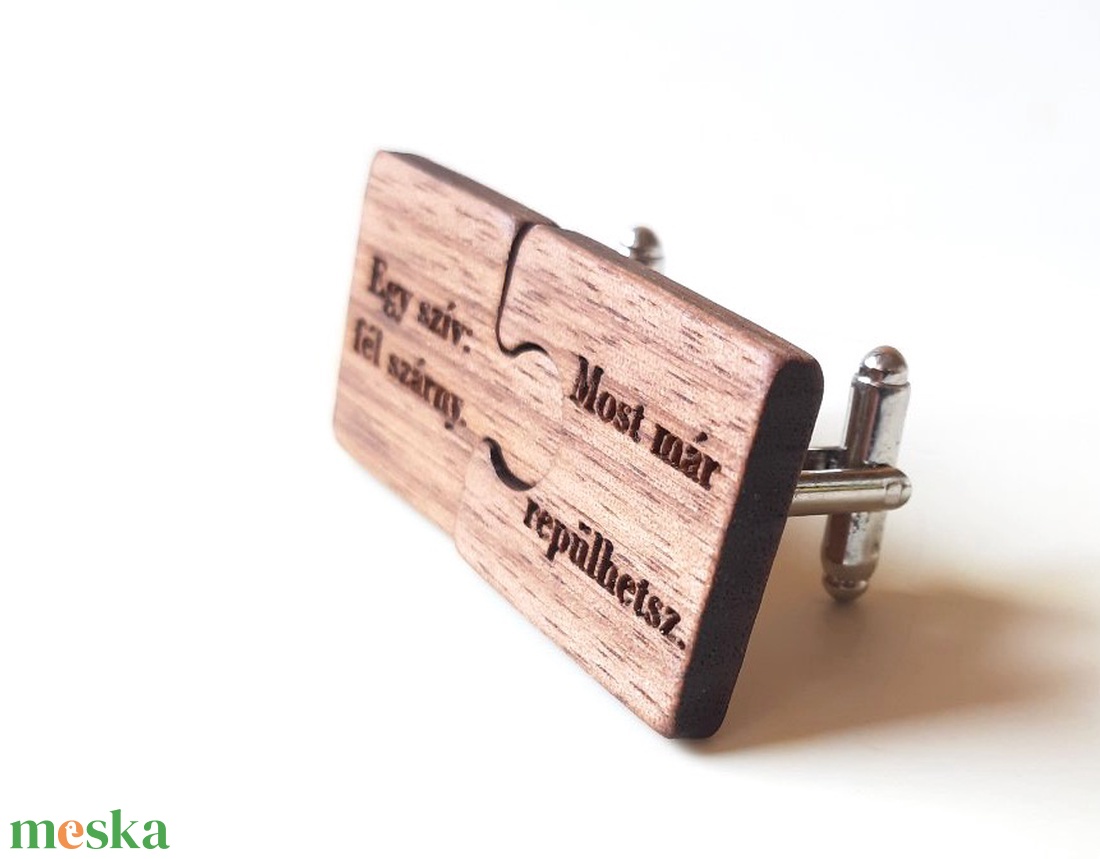 Diófa mandzsetta pár puzzle forma - esküvő - ékszer - mandzsettagomb & nyakkendőtű - Meska.hu Diófa mandzsetta pár puzzle forma - esküvő - ékszer - mandzsettagomb & nyakkendőtű - Meska.hu