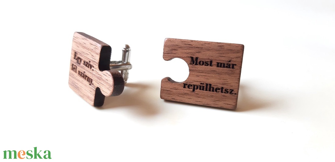 Diófa mandzsetta pár puzzle forma - esküvő - ékszer - mandzsettagomb & nyakkendőtű - Meska.hu Diófa mandzsetta pár puzzle forma - esküvő - ékszer - mandzsettagomb & nyakkendőtű - Meska.hu