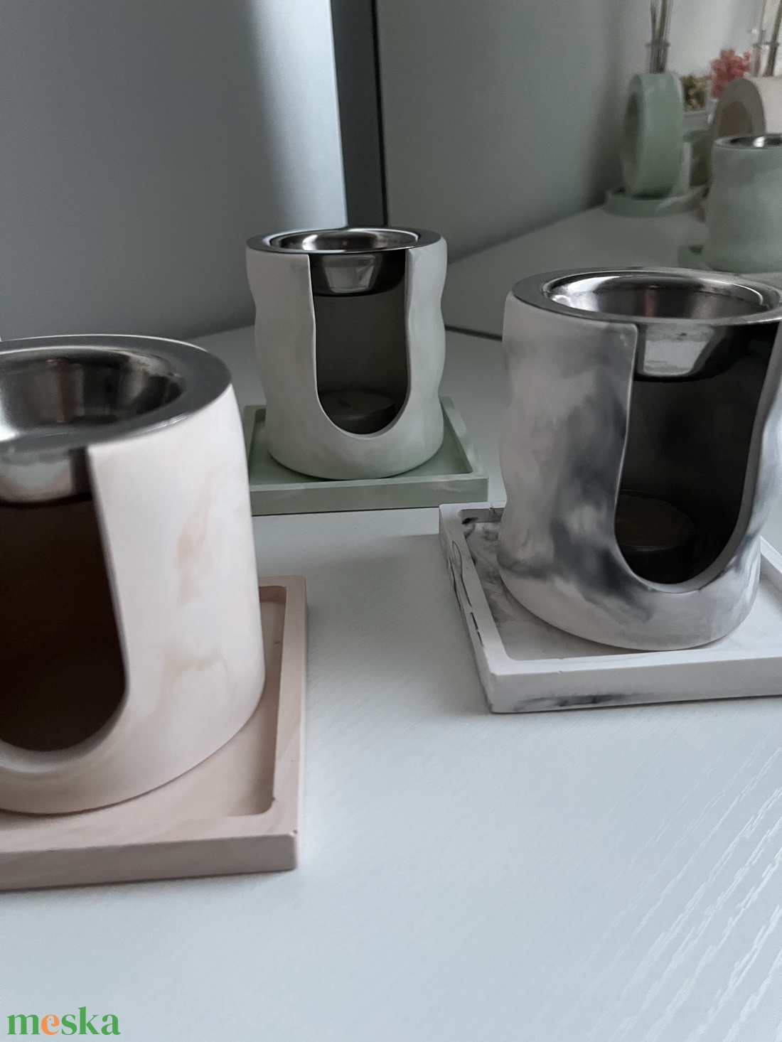 FruMera akrilgyanta párologtató szett - otthon & életmód - gyertya, illat, aroma - párologtató - Meska.hu